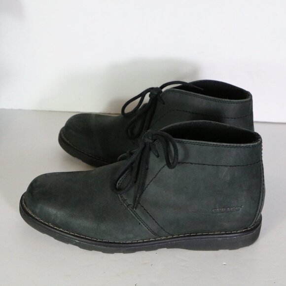 Sebago Reese Chukka Boots Mens 9 Black Leather Lace Up Low Top Comfort - Picture 8 of 8